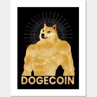 dogecoin strong Posters and Art